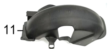 Blatobran zadnji za motor 20155202201602 Forza OCR